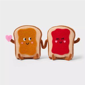 COPY - Valentines Day Felt Duo PB&J Peanut Butter Jelly Fabric Figurine Spritz …